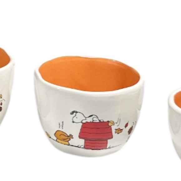 NEW Rae Dunn/Peanuts New Release 2024 FALL Measuring Cup Set/4 - Picture 7 of 9